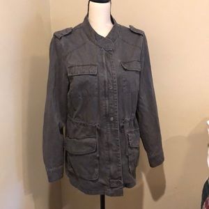 Women’s gray soft twill jacket